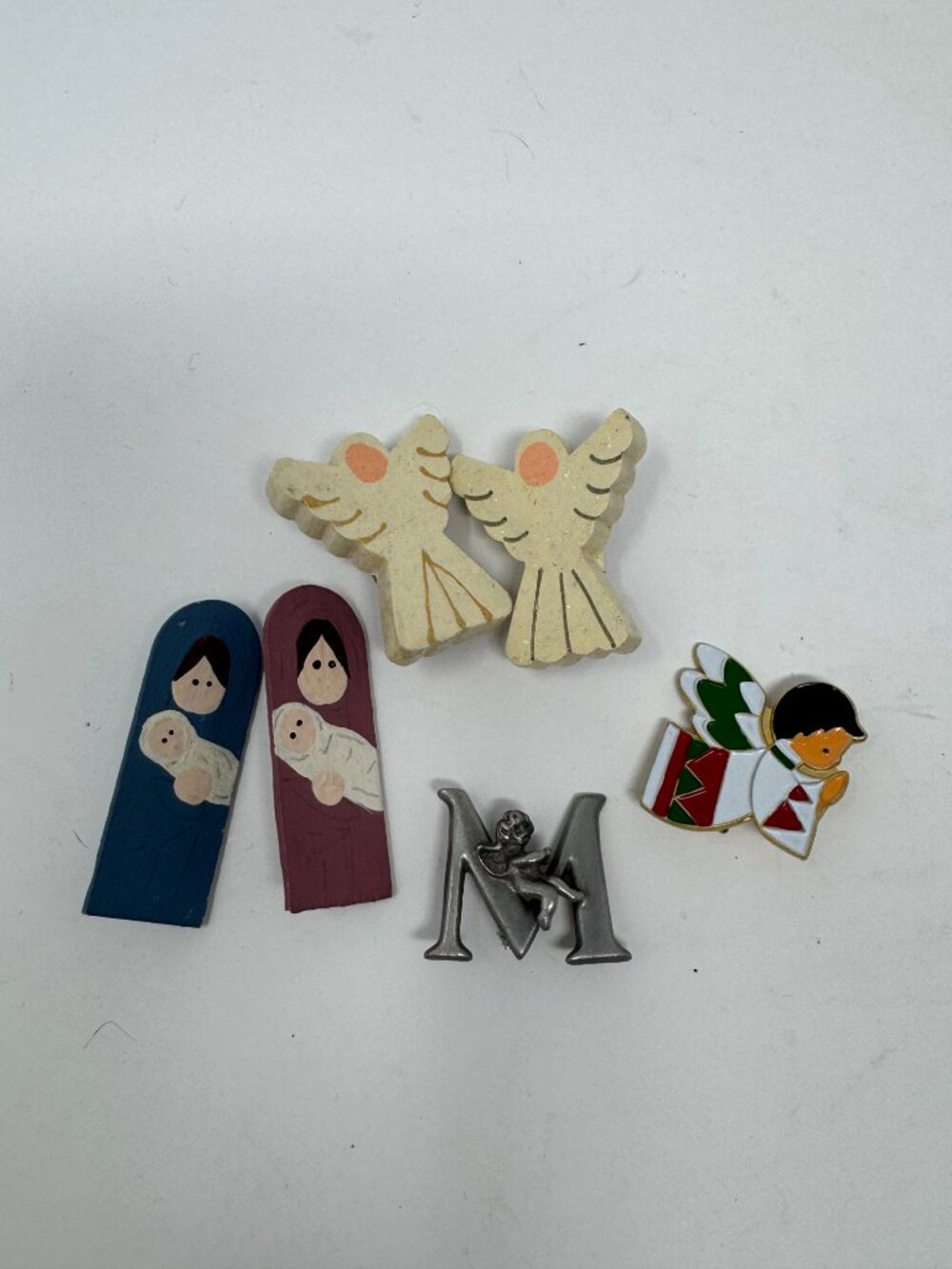 Vintage Angel Brooch Lot of 6 Signed L Razza